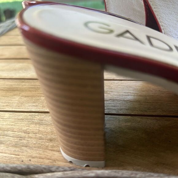 Gadea By Lodi Red Slingback Shoes 38=7.5 - Picture 8 of 9